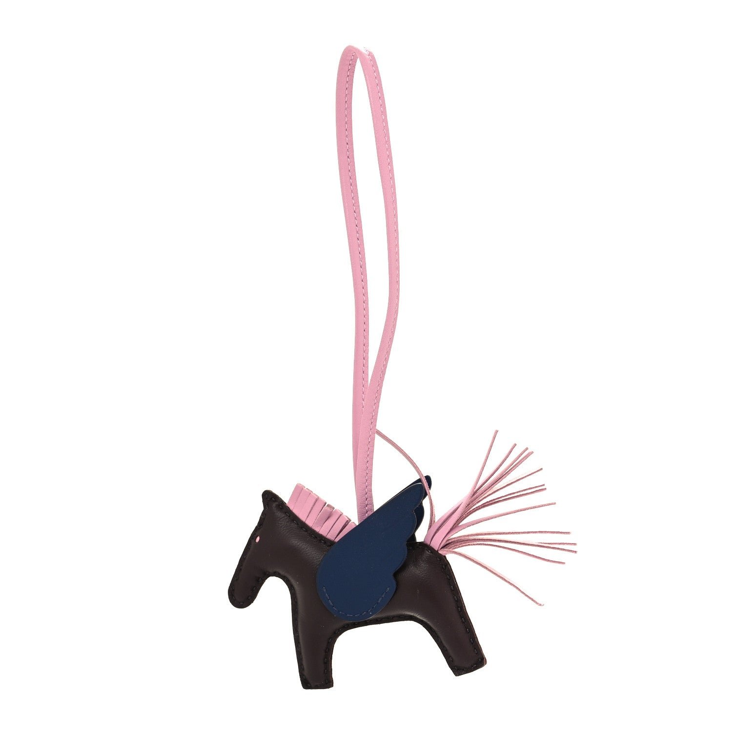 Hermes Milo Lambskin Grigri Rodeo Pegase Horse Bag Charm PM Rouge Sellier Mauve Sylvestre Bleu Saphir
