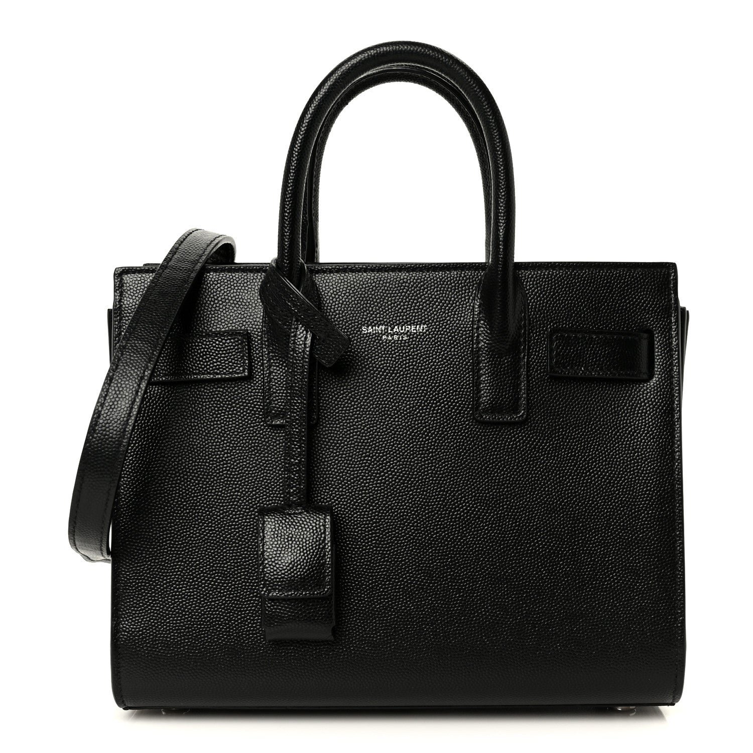 Saint Laurent Grain de Poudre Nano Sac De Jour Black
