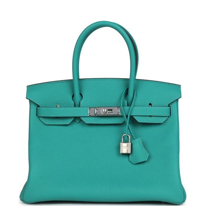 Hermes Hermes Birkin 30 Vert Verone Togo Palladium Hardware