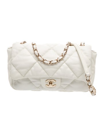 Bubble Quilt Flap Bag