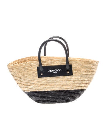 Raffia Top Handle Bag