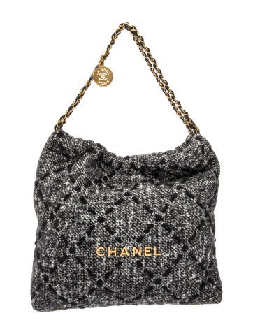 Chanel Medium Tweed Quilt 22 Hobo w/ Pouch