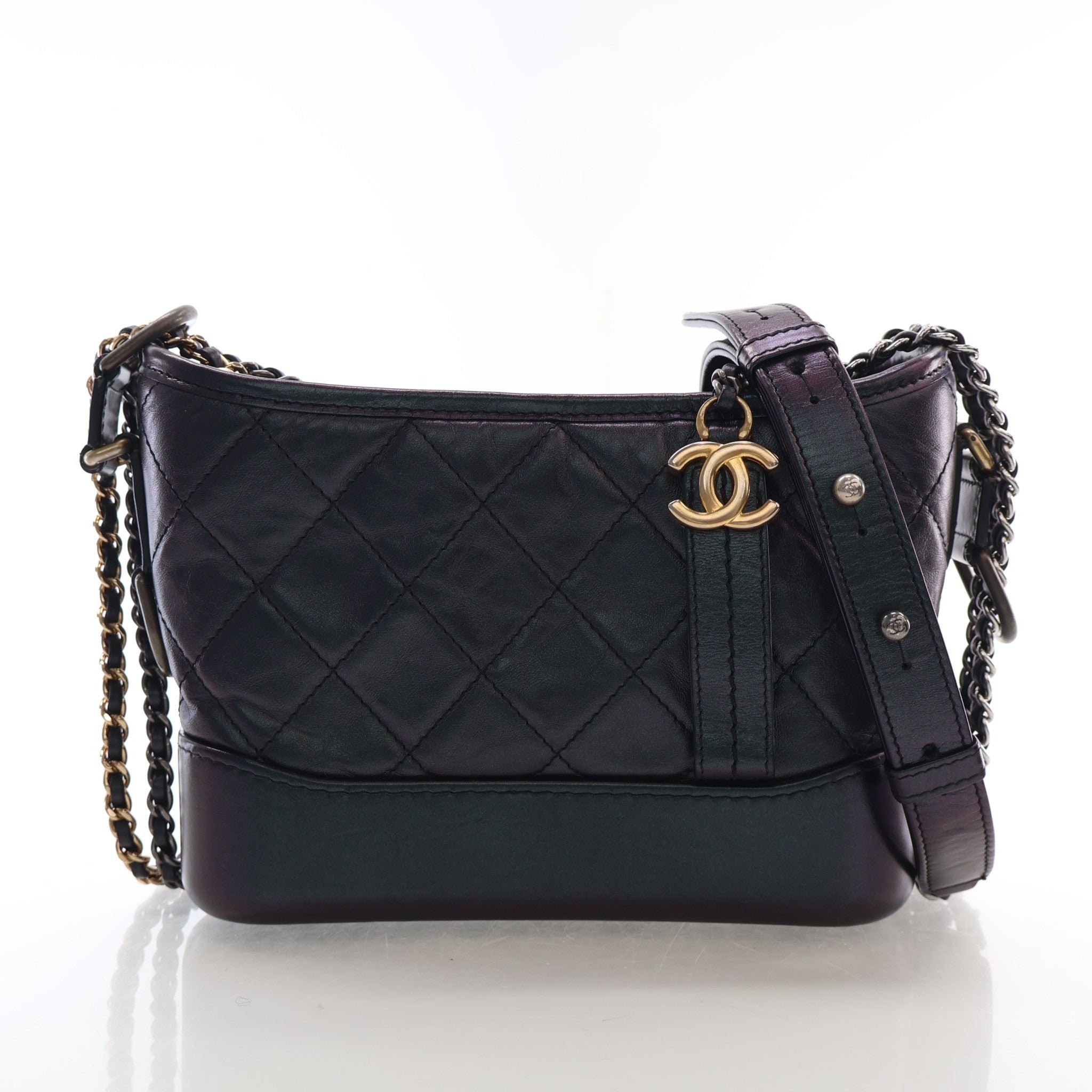 Chanel Small Crinkled Calfskin Gabrielle Hobo Bag
