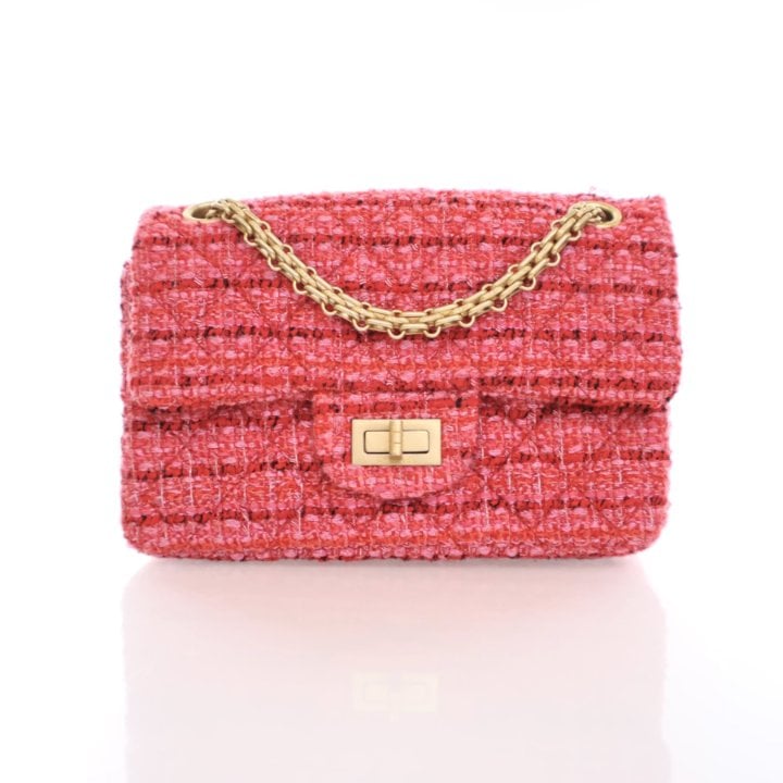 Chanel Mini Tweed Reissue 2.55 Flap Bag 224