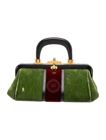 Roberta di Camerino Velvet Top Handle Bag