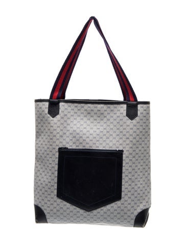 Sylvie Web Micro GG Monogram Tote with Sylvie Web Accent Vintage