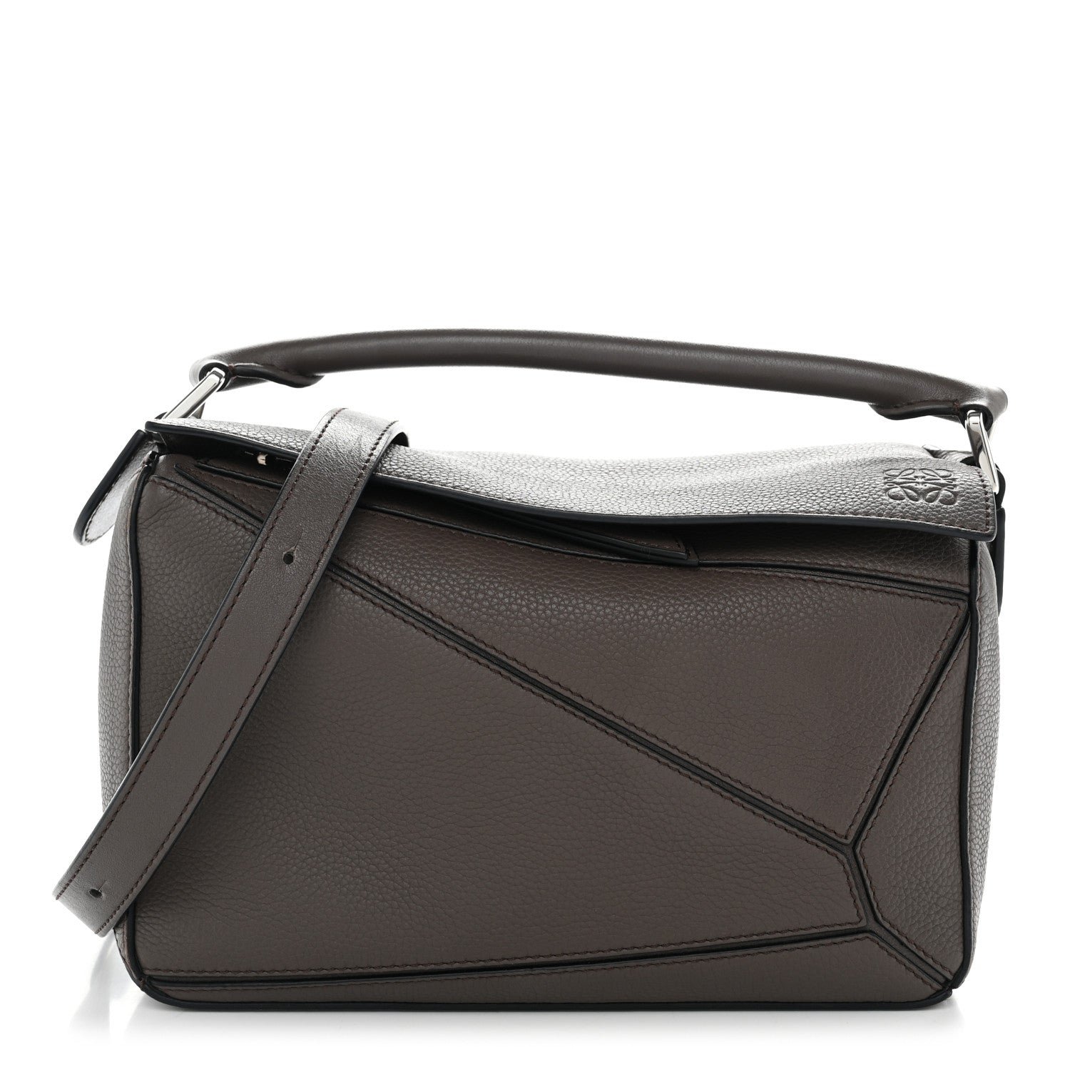 Loewe Loewe Calfskin Small Puzzle Bag Dark Taupe