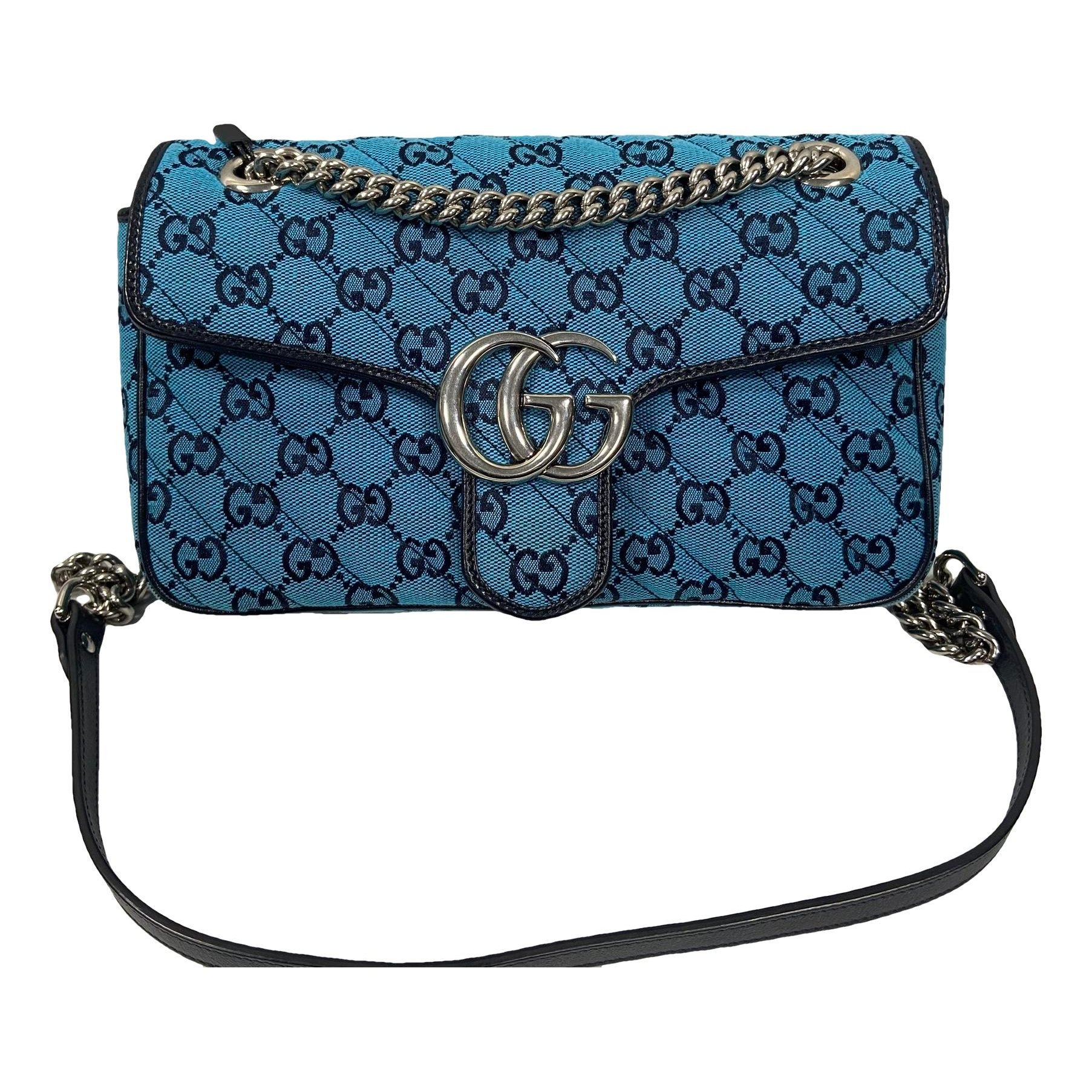 GG Marmont Flap cloth crossbody bag