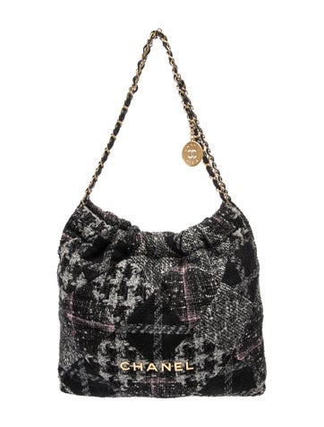 Chanel Medium Tweed 22 Hobo