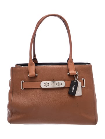 Leather Top Handle Bag