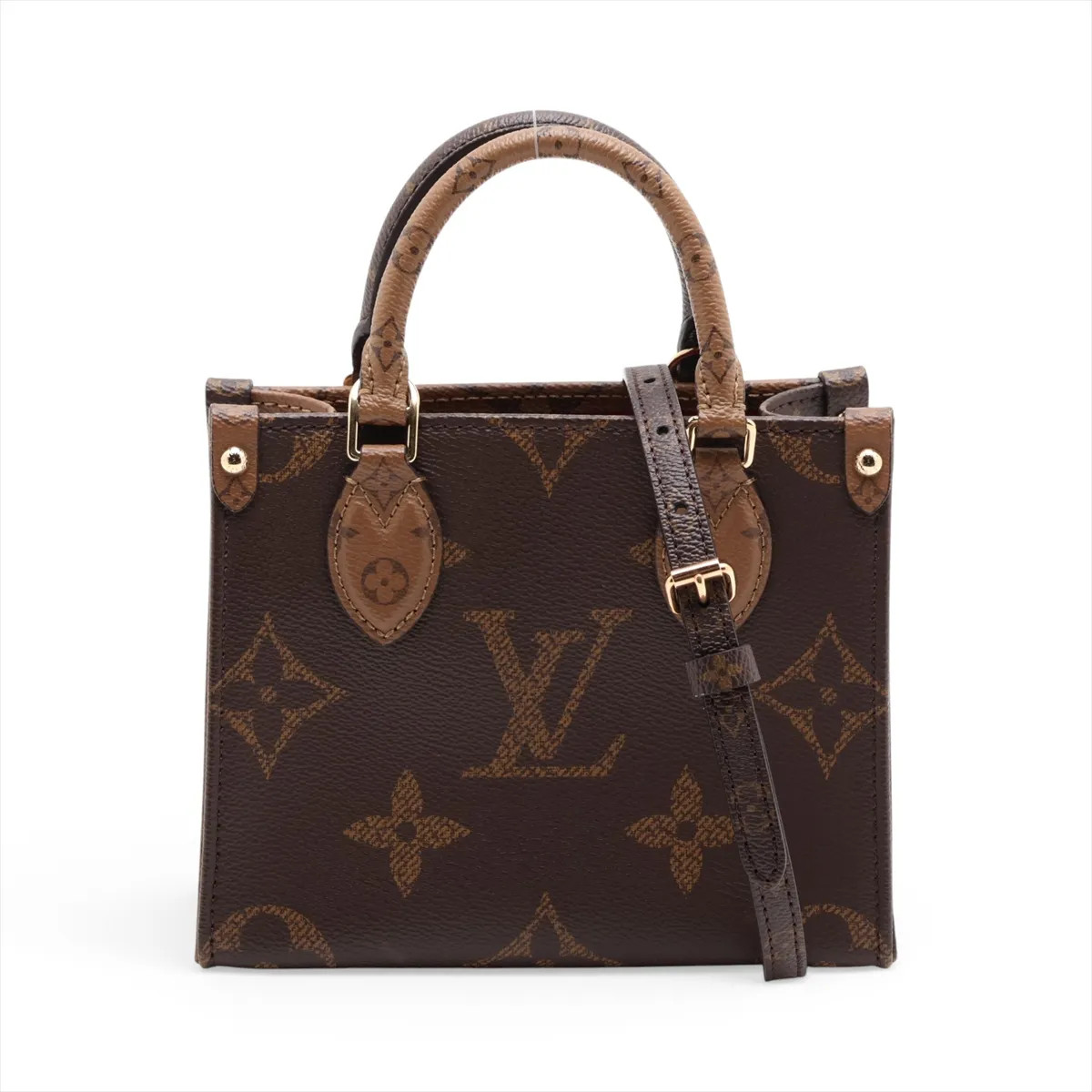 Louis Vuitton MONOGRAM GIANT On the Go BB M46839 Brown There was an RFID respons