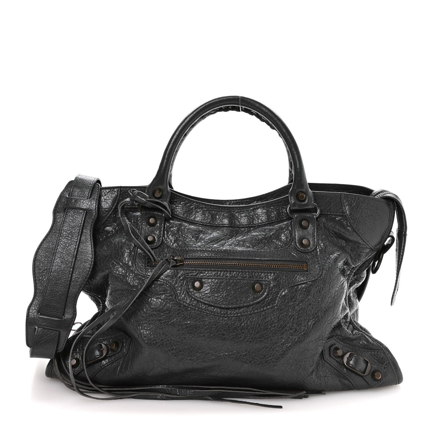 Balenciaga Agneau Classic Hardware City Gris Fossile