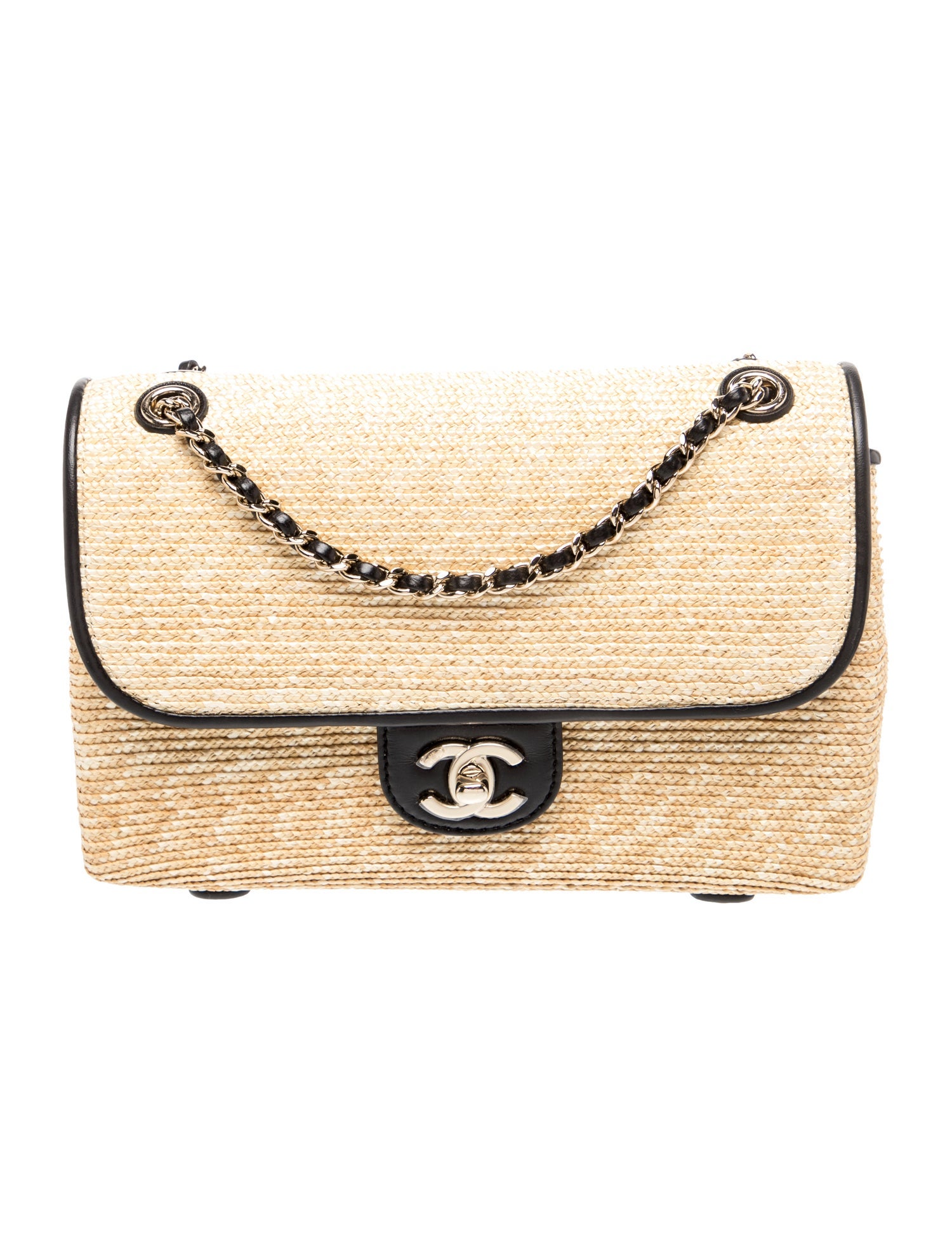 2026 Large Raffia Flap Bag