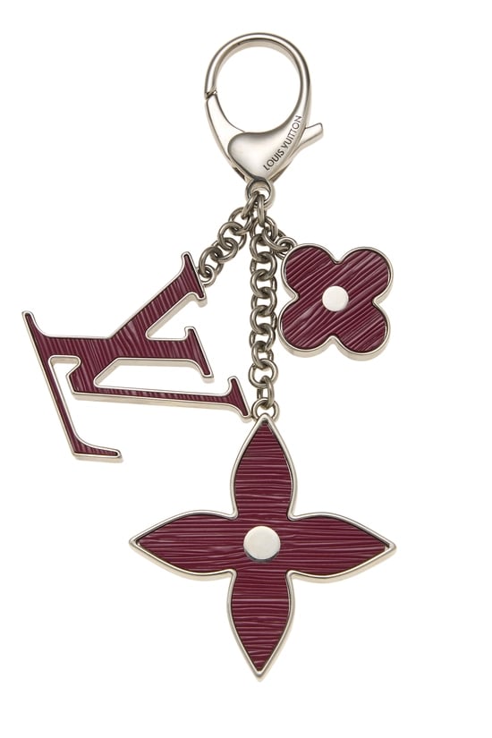 Purple & Silver Fleur d'Epi Bag Charm