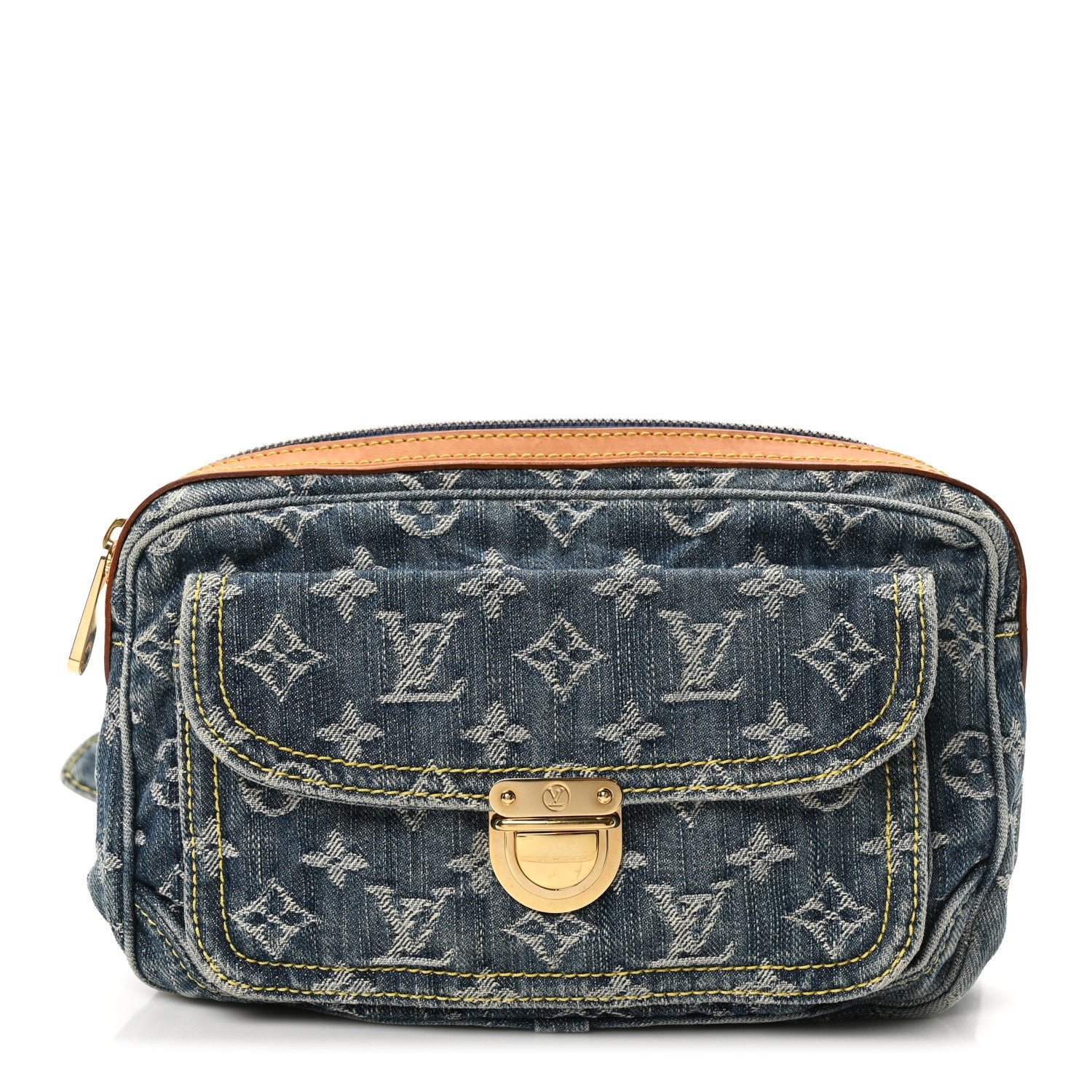 Louis Vuitton Monogram Denim Bum Bag Blue