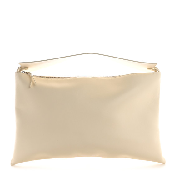 The Row Calfskin Emy Shoulder Bag New Ivory