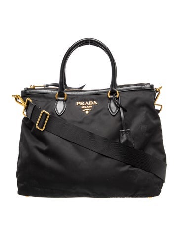 Tessuto Nylon Top Handle Bag