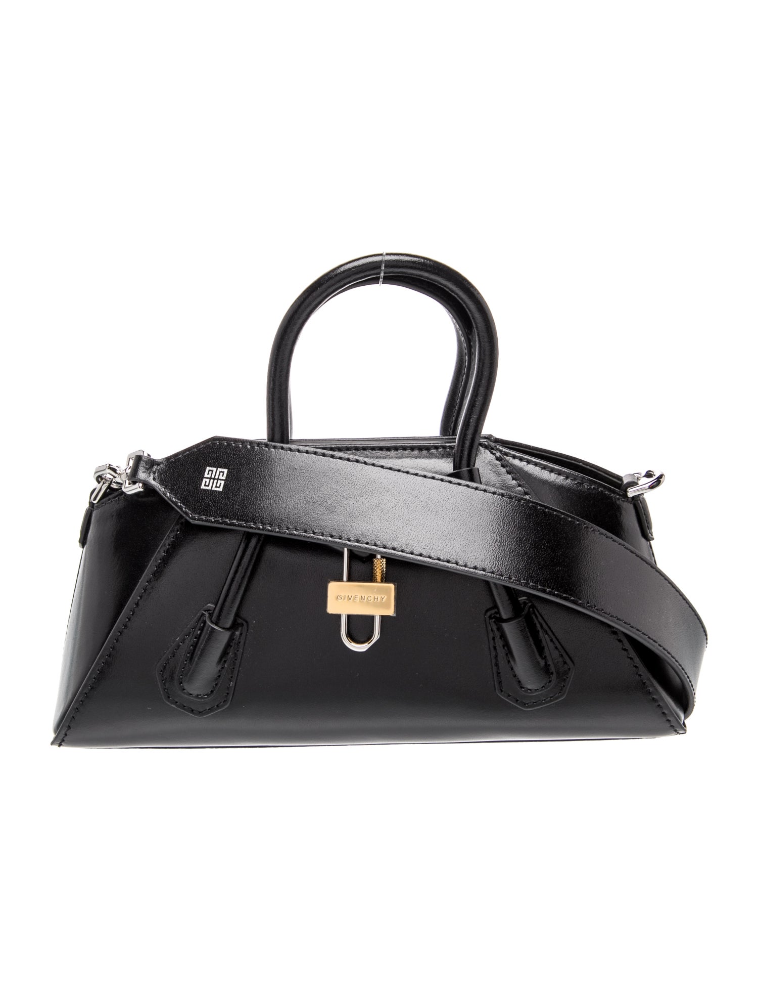 Leather Mini Antigona Stretch Shoulder Bag Small w/ Tags