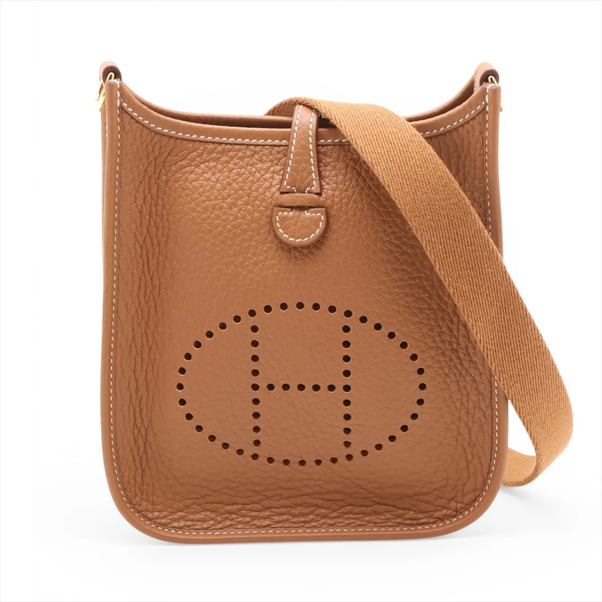 Hermès evelyn 16 TPM Amazon Taurillon Clemence Gold Gold Metal Fittings