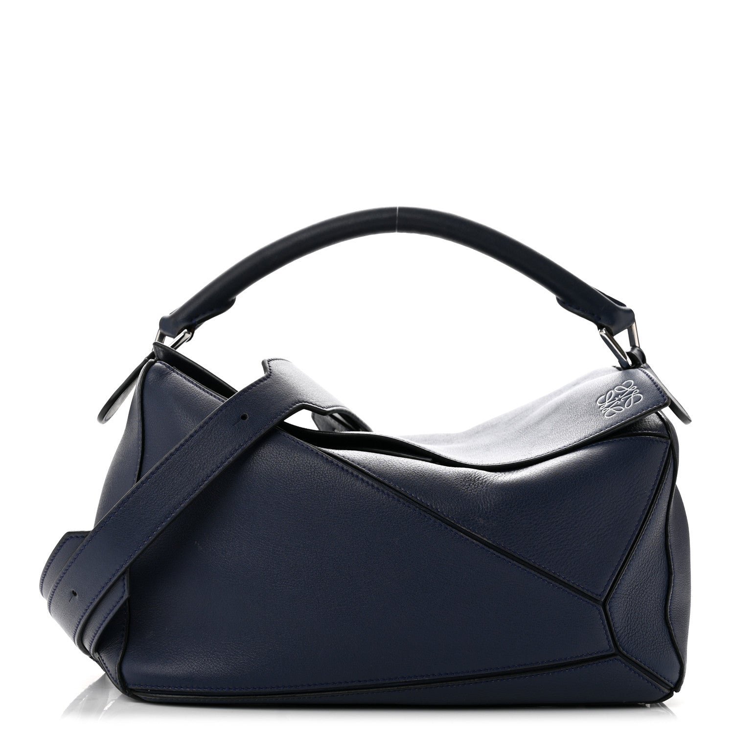 Loewe Calfskin Medium Puzzle Bag Marine