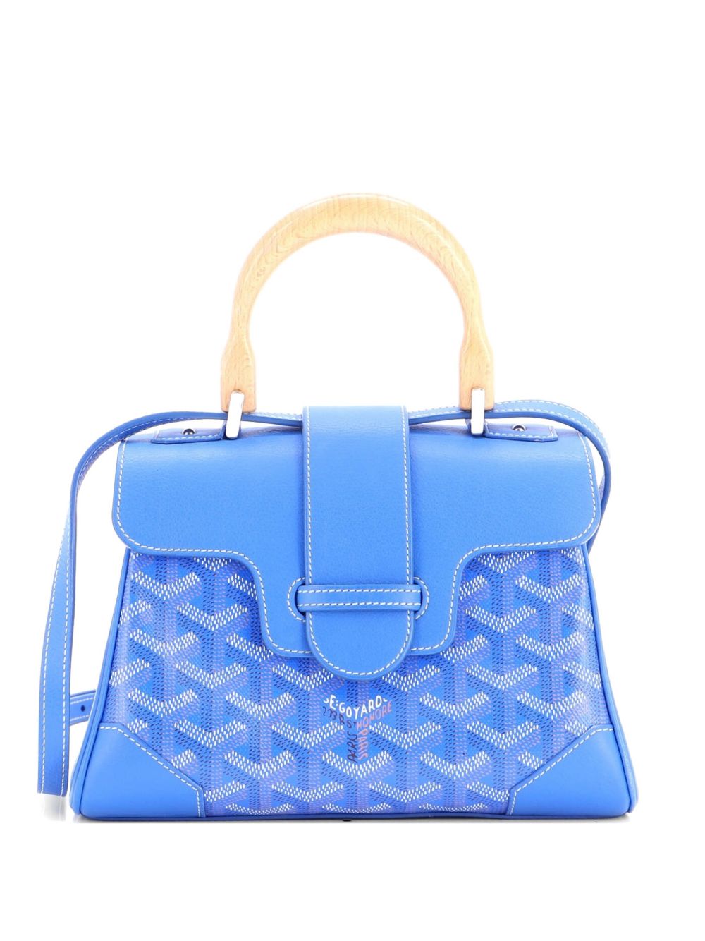Saigon Top Handle Bag Coated Canvas with Leather Mini shoulder bag