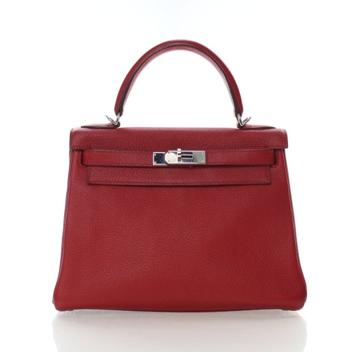 Hermes Rouge Garance Togo Kelly 28