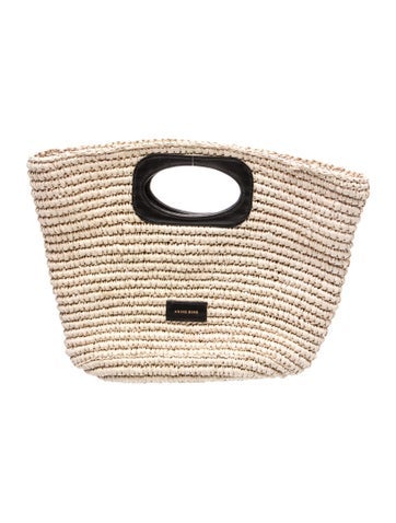 Straw Top Handle Bag
