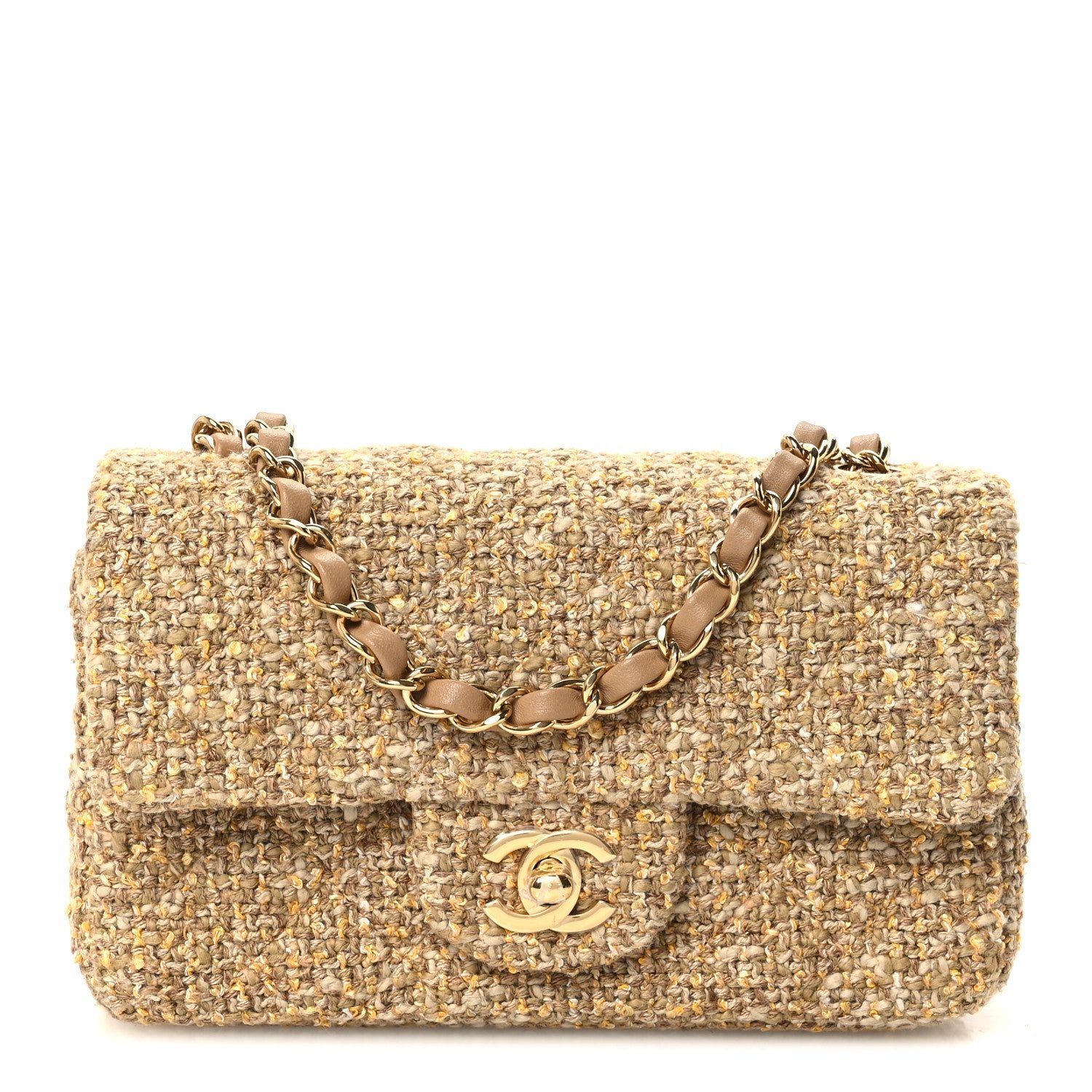 Chanel Tweed Quilted Mini Rectangular Flap Craft