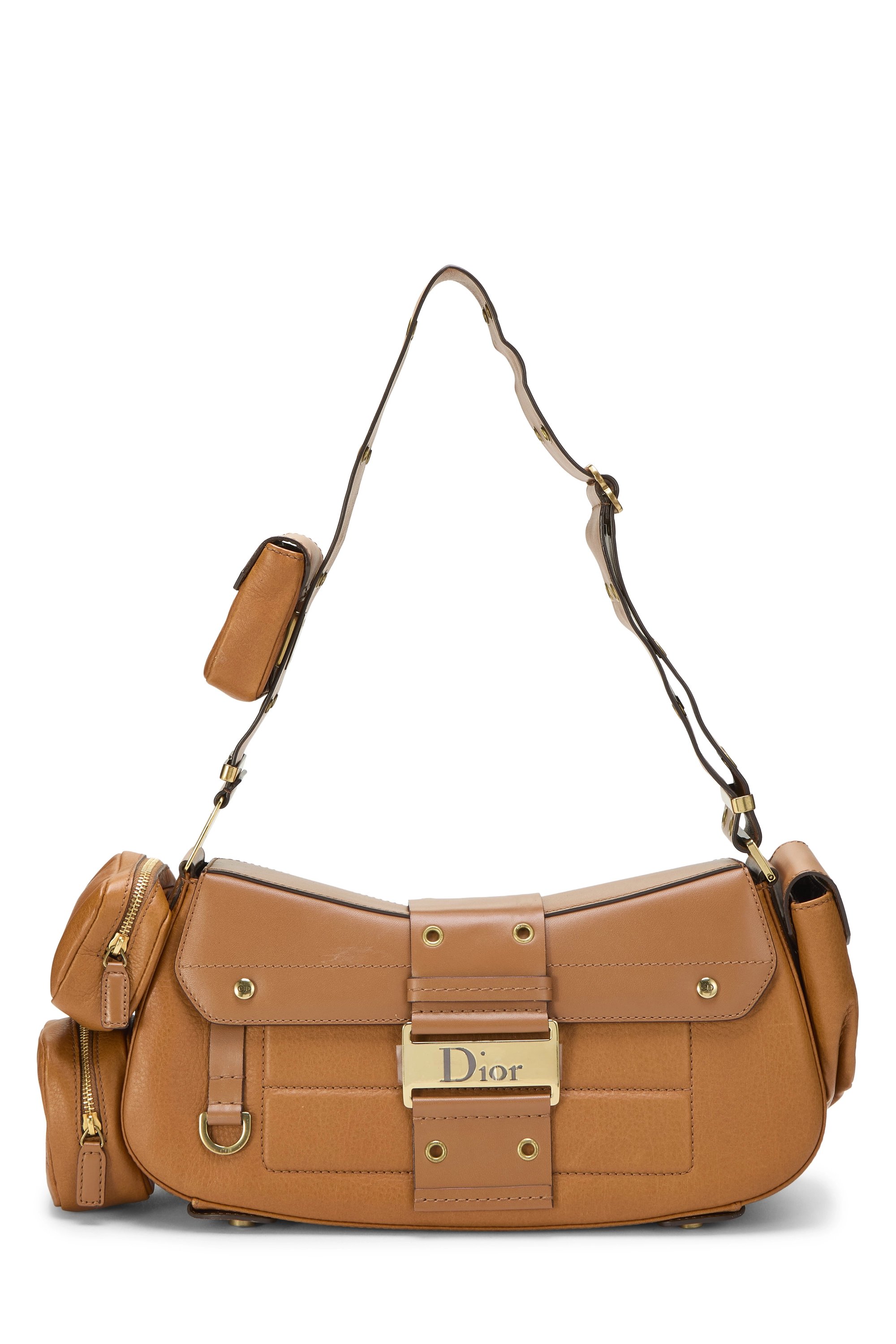 Brown Leather Street Chic Columbus Shoulder Bag