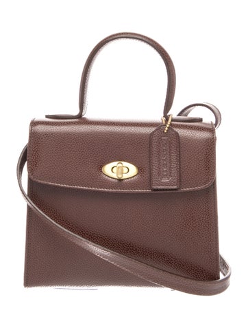 Leather Top Handle Bag