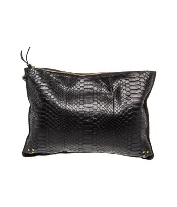 Jerome Dreyfuss Dreyfuss Snakeskin Clutch