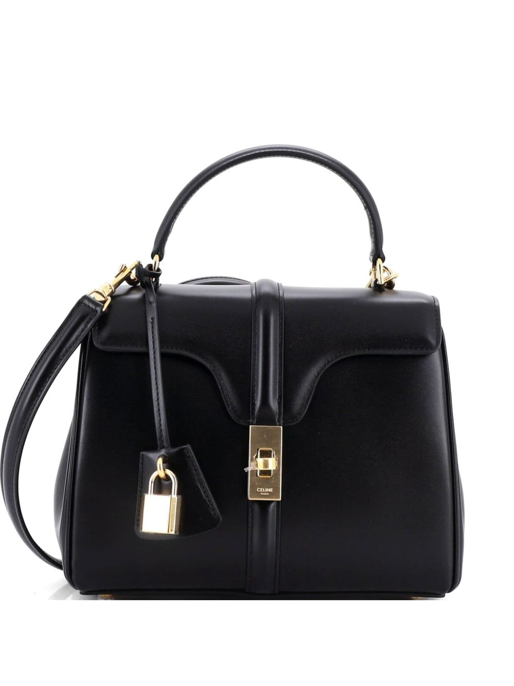 16 Top Handle Bag Smooth Calfskin Small satchel
