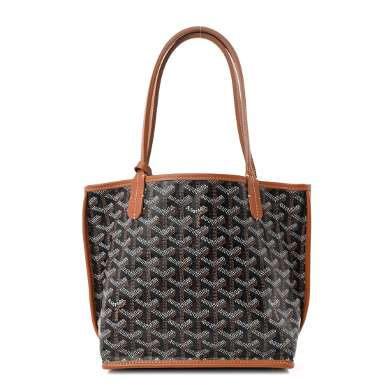 Goyard Goyardine Reversible Mini Anjou Black Gold