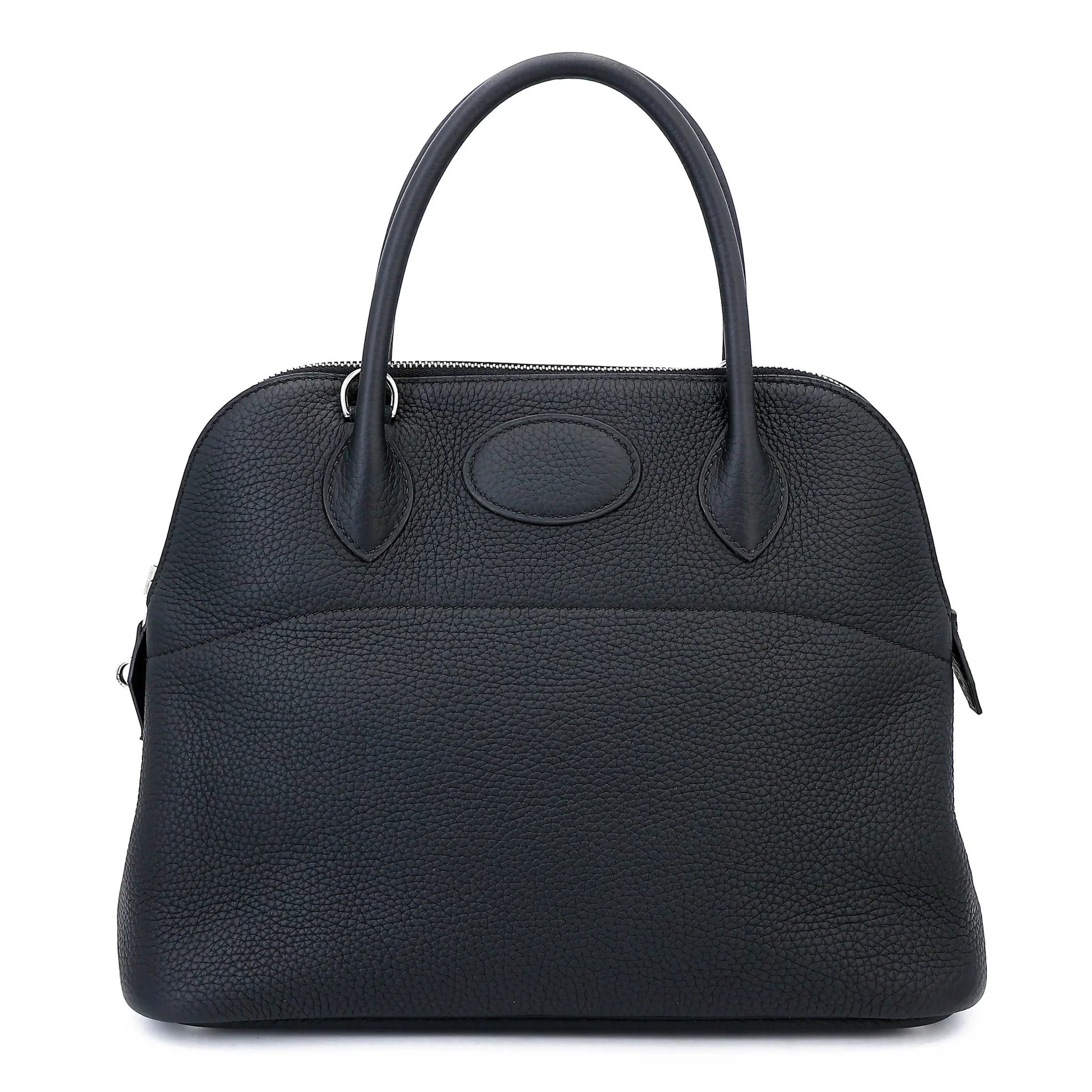 Excellent ( Rank SA ) HERMÈS Bolide 31 Noir (89) Clemence Palladium hardware C (2018)