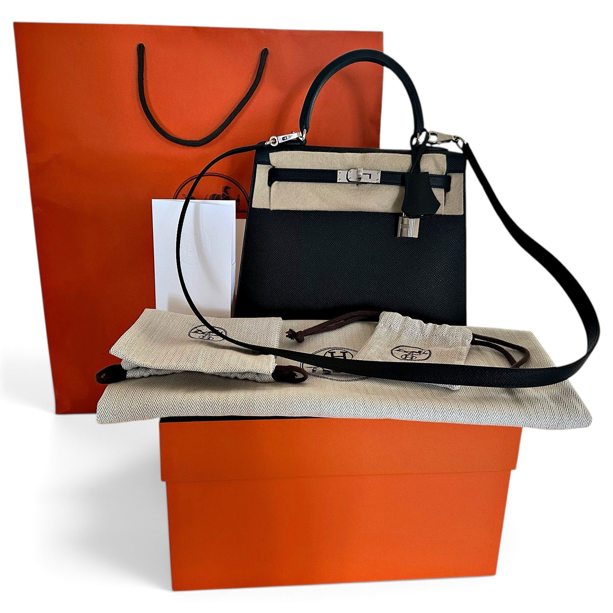 Kelly 25 leather handbag