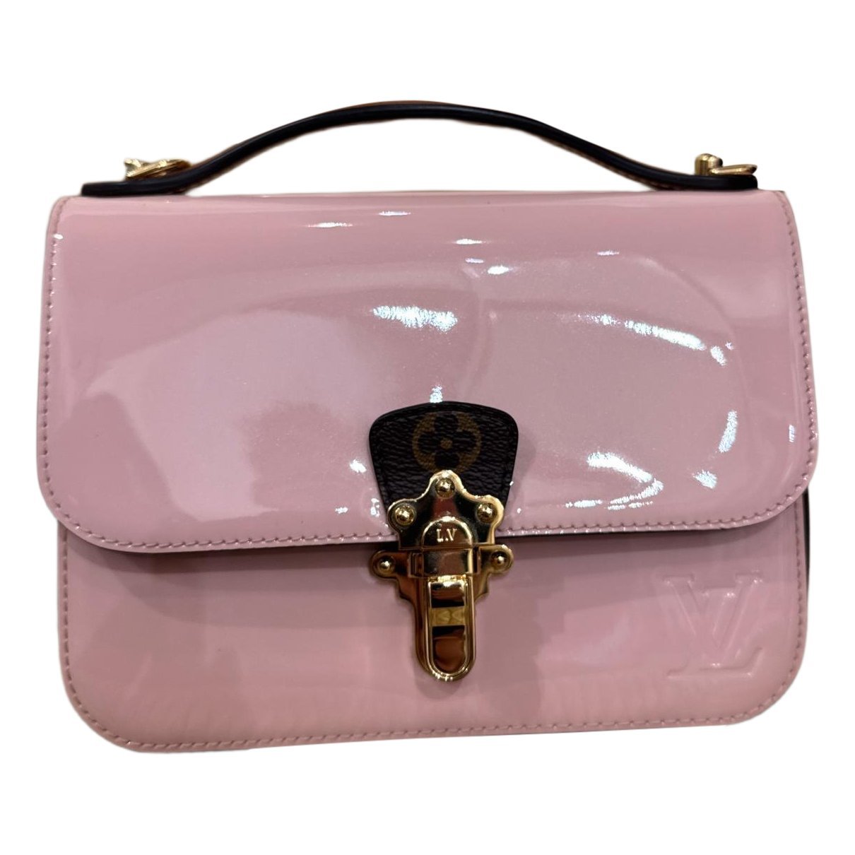 Cherrywood patent leather crossbody bag