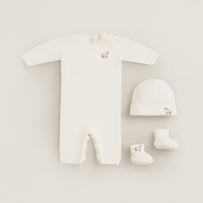 Blanc Crème Cabriole Baby Gift Set