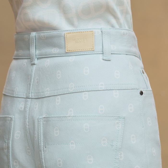 Vert Embrun "Chaine d'Ancre" Bootcut Pants