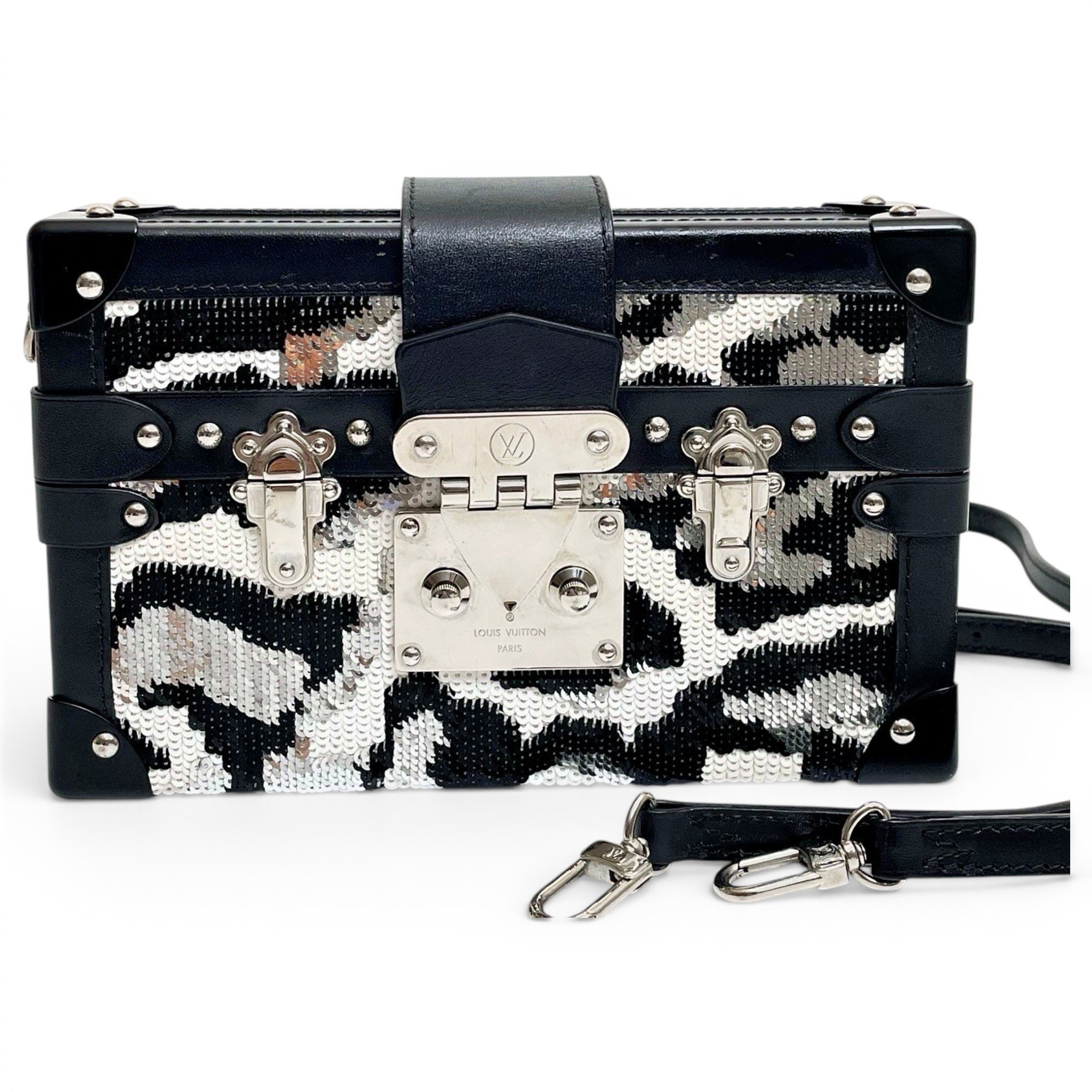 Petite Malle leather handbag