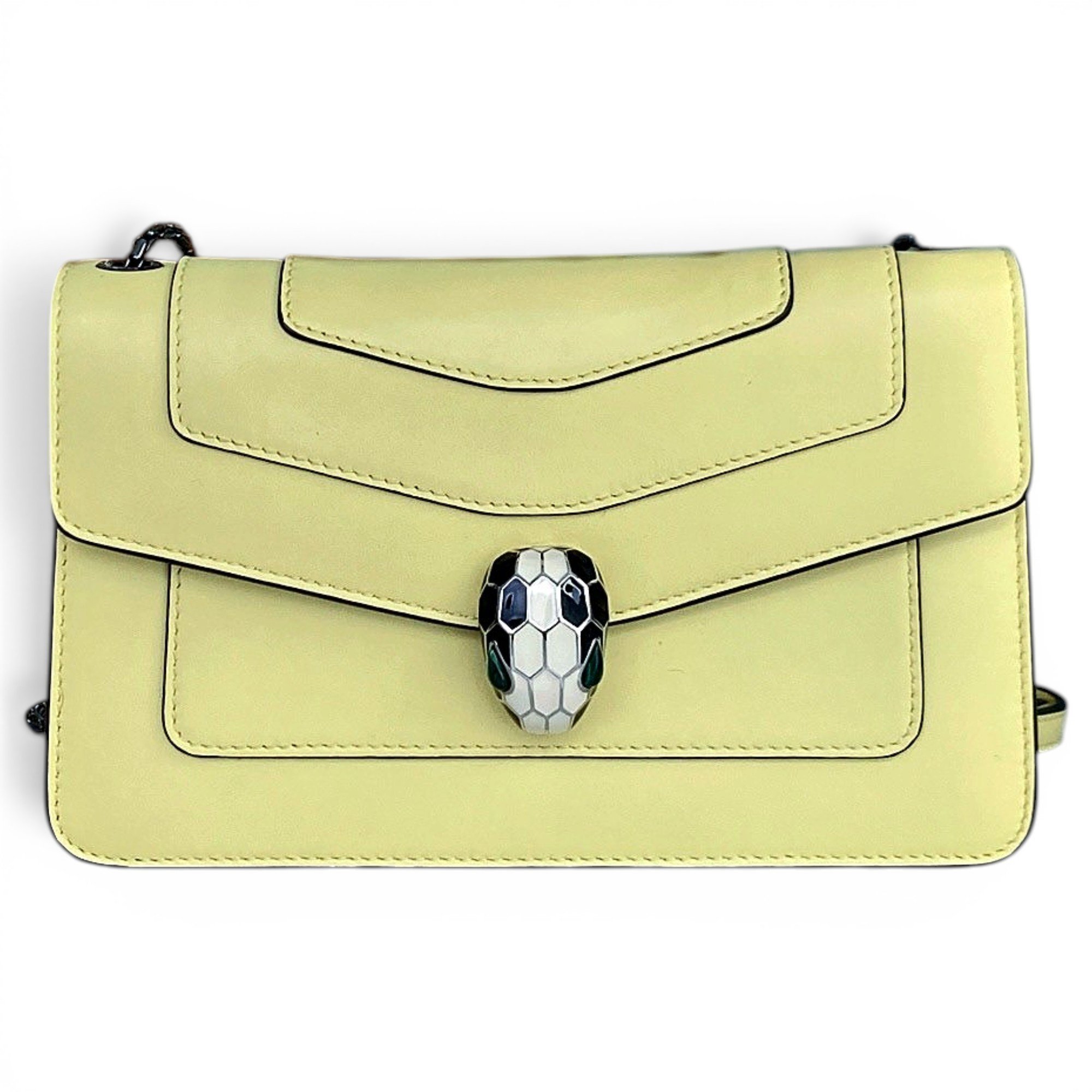 Serpenti leather handbag