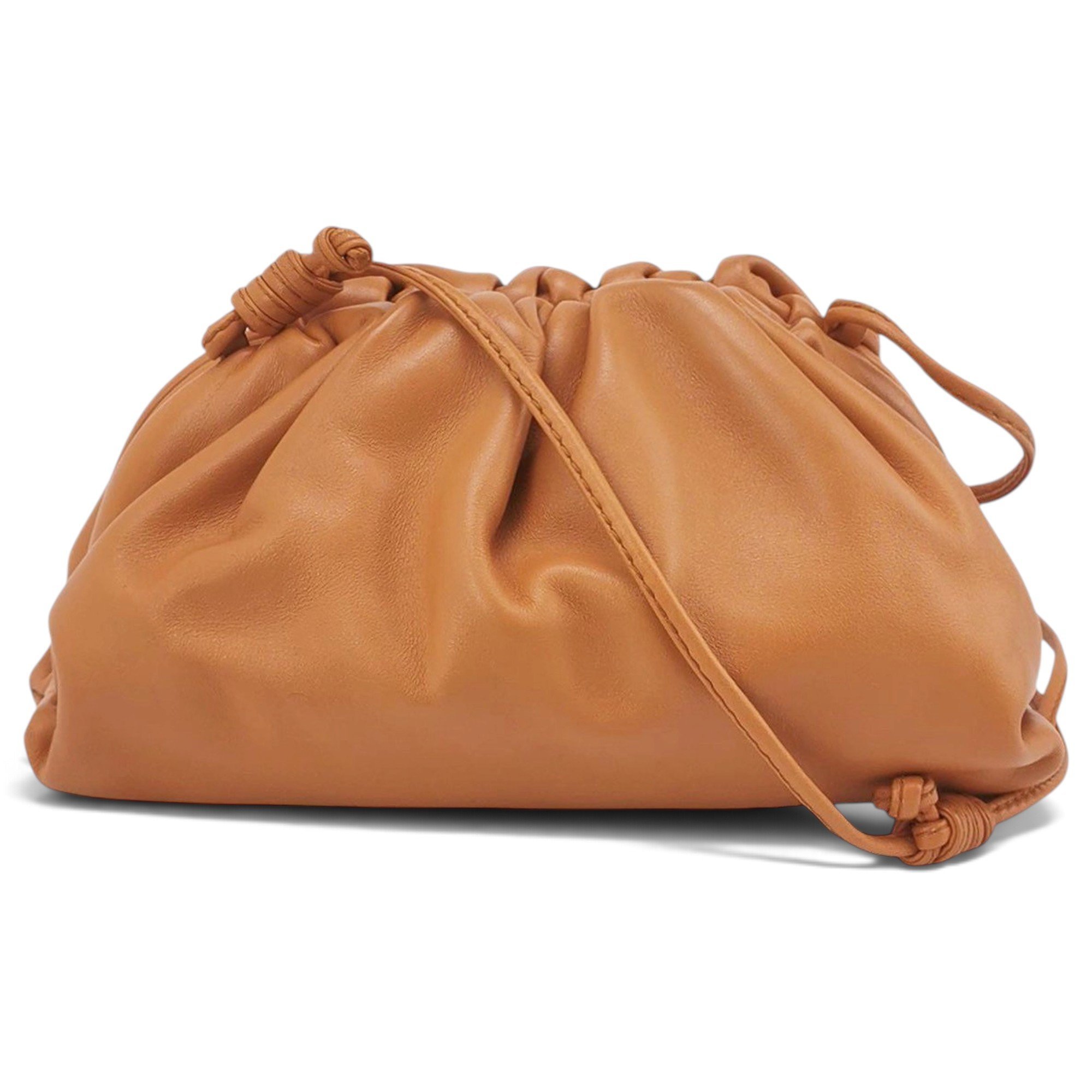 Pouch leather crossbody bag