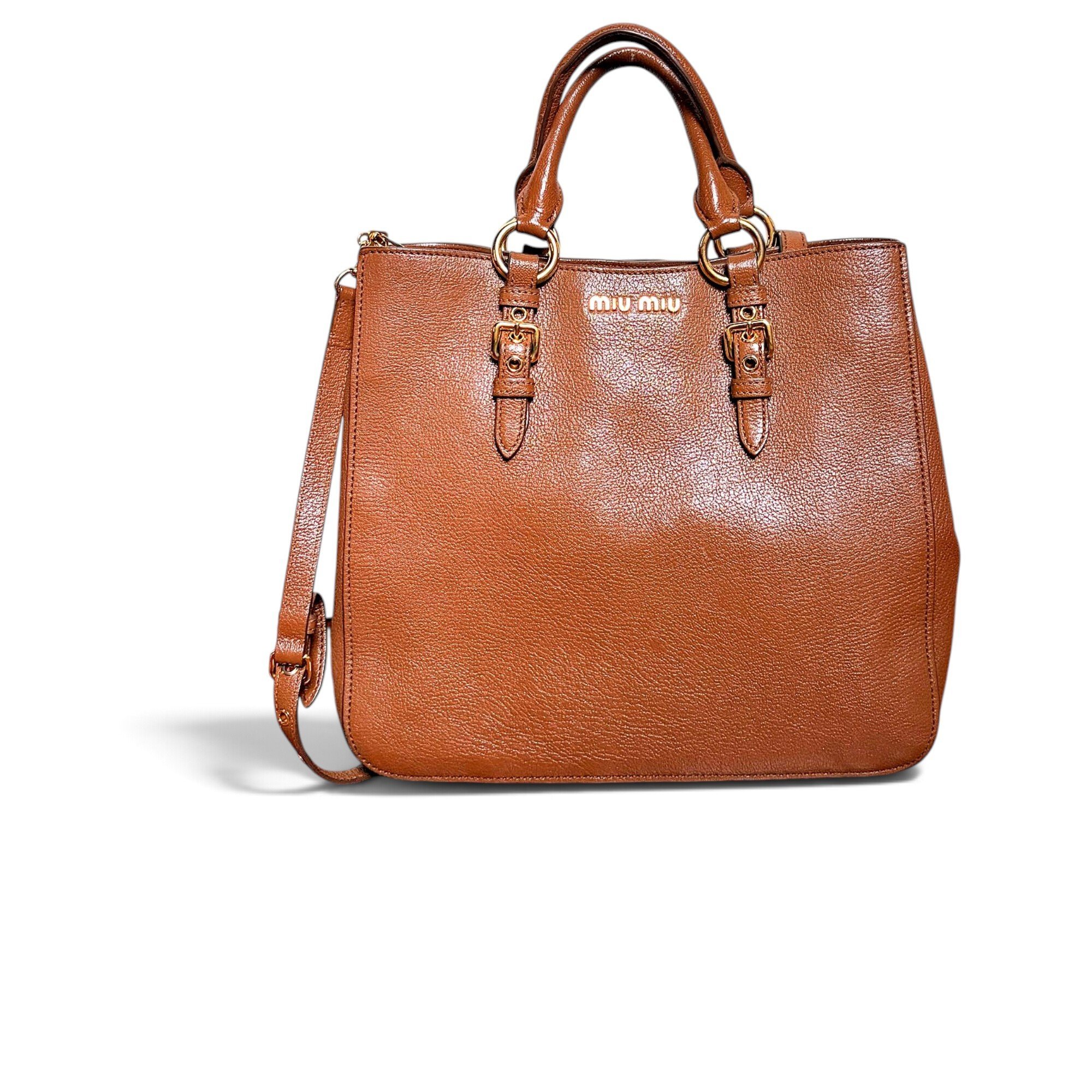 Leather tote