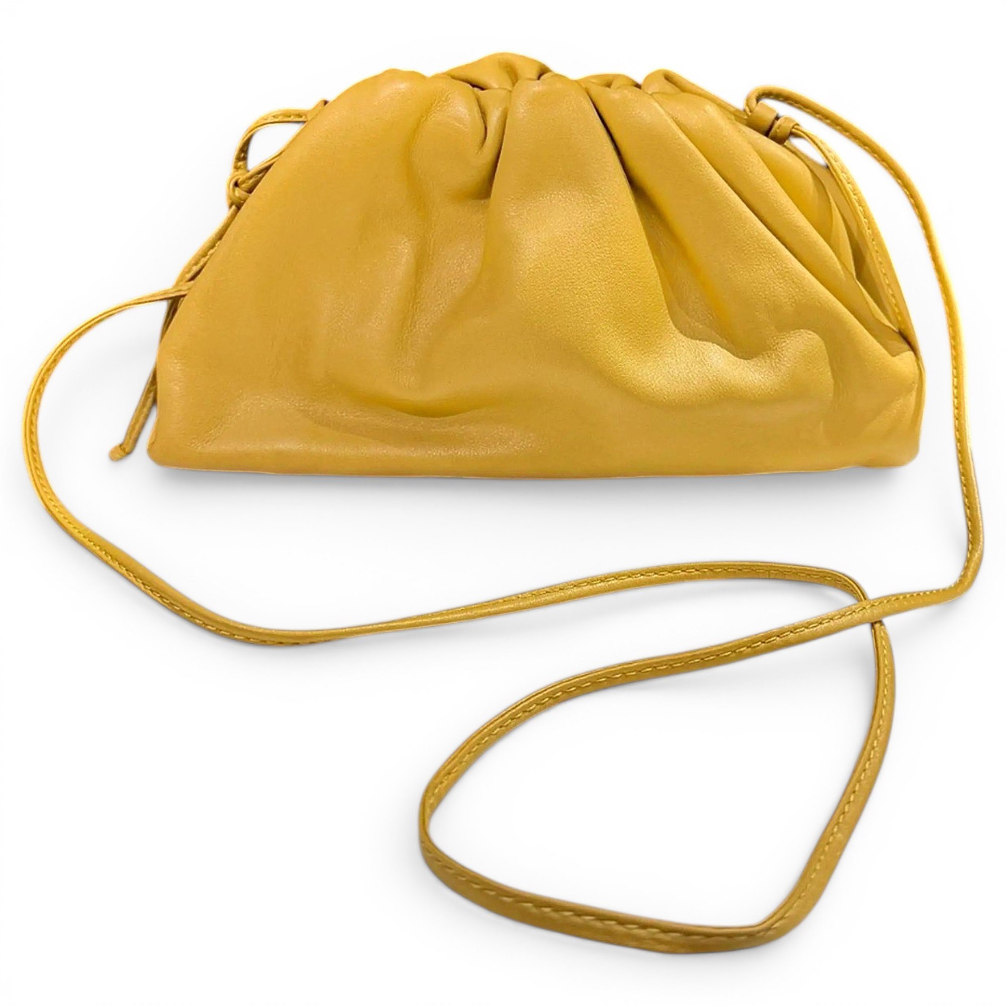 Pouch leather crossbody bag