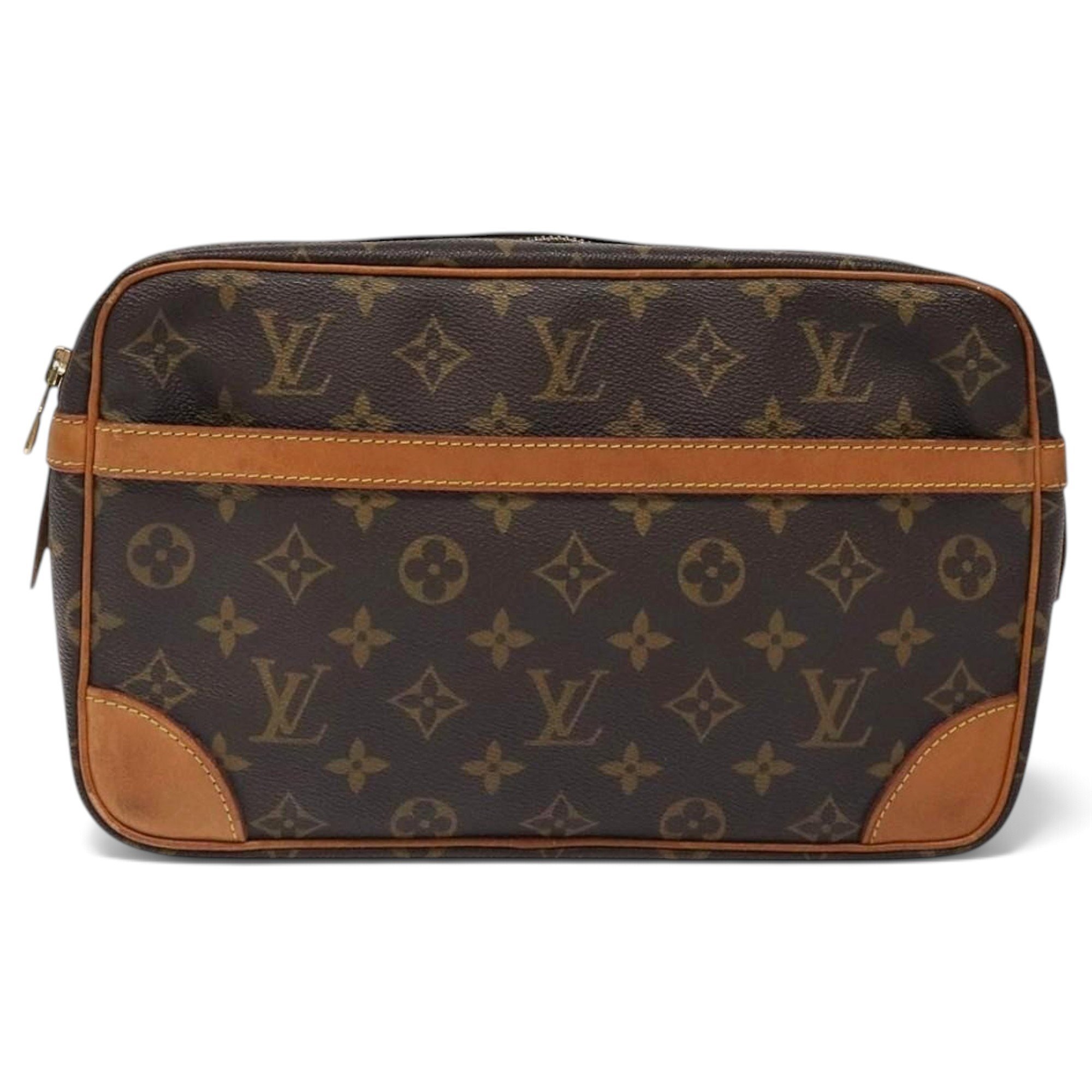 Leather clutch bag