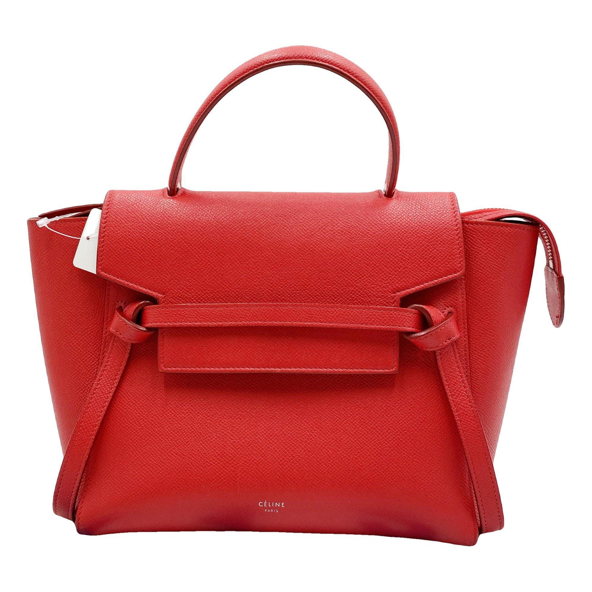 Belt leather handbag
