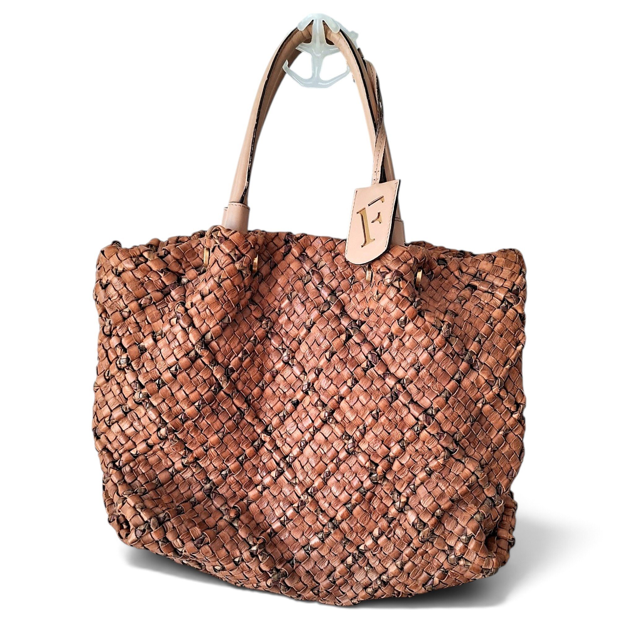 Leather tote