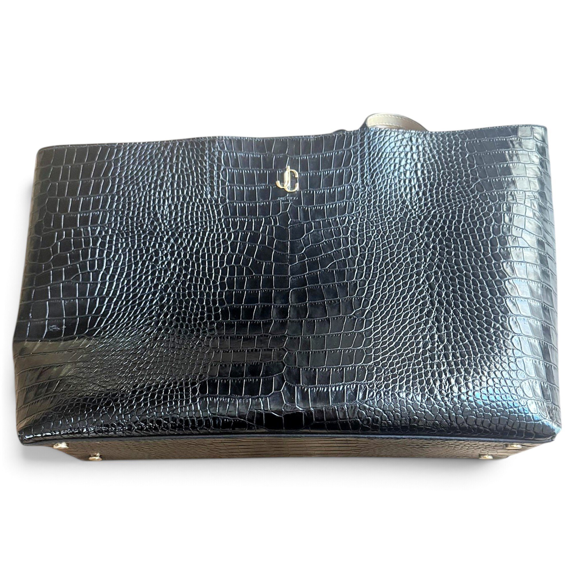 Riley patent leather handbag