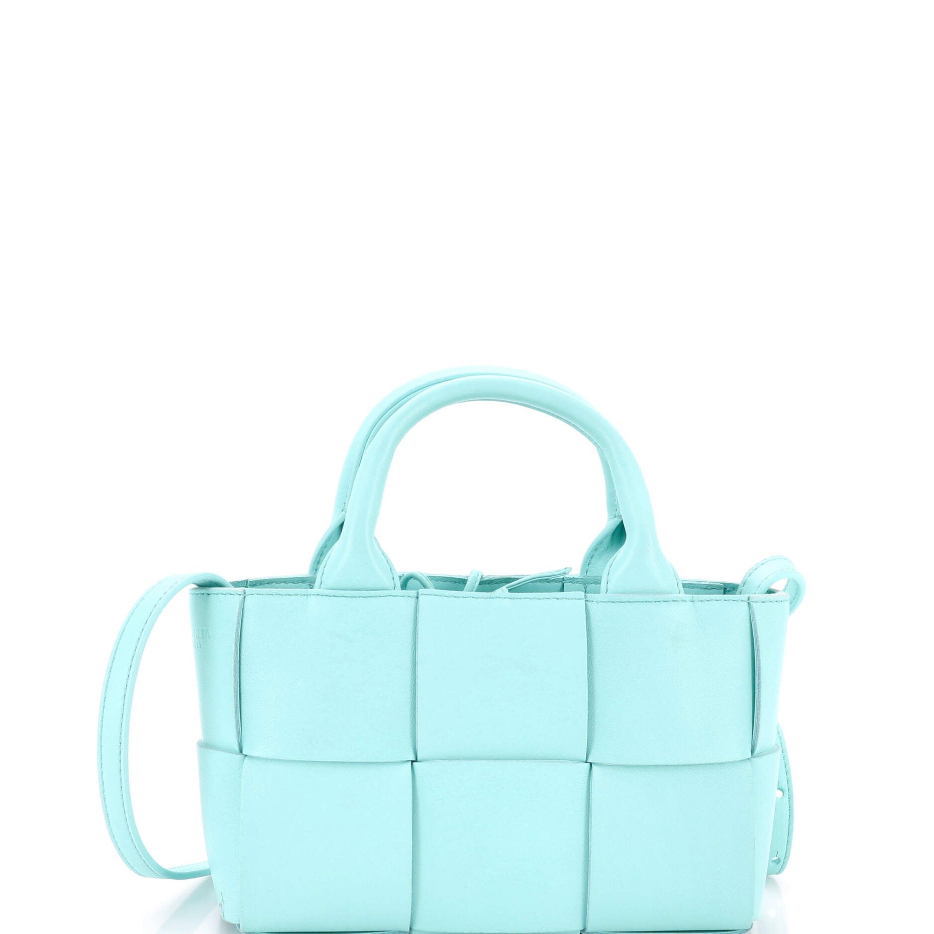 Arco Tote Maxi Intrecciato Leather Candy