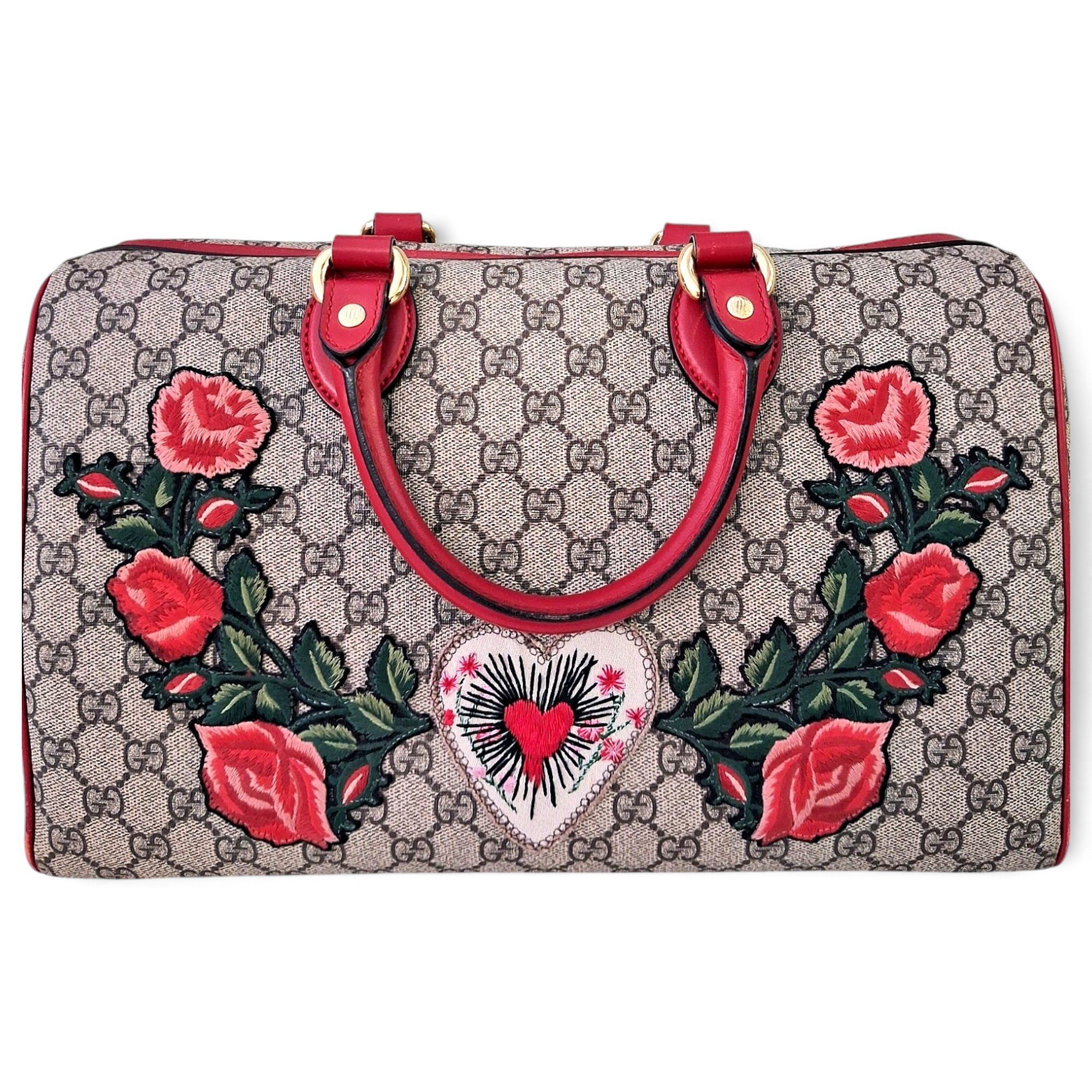 Boston leather bowling bag