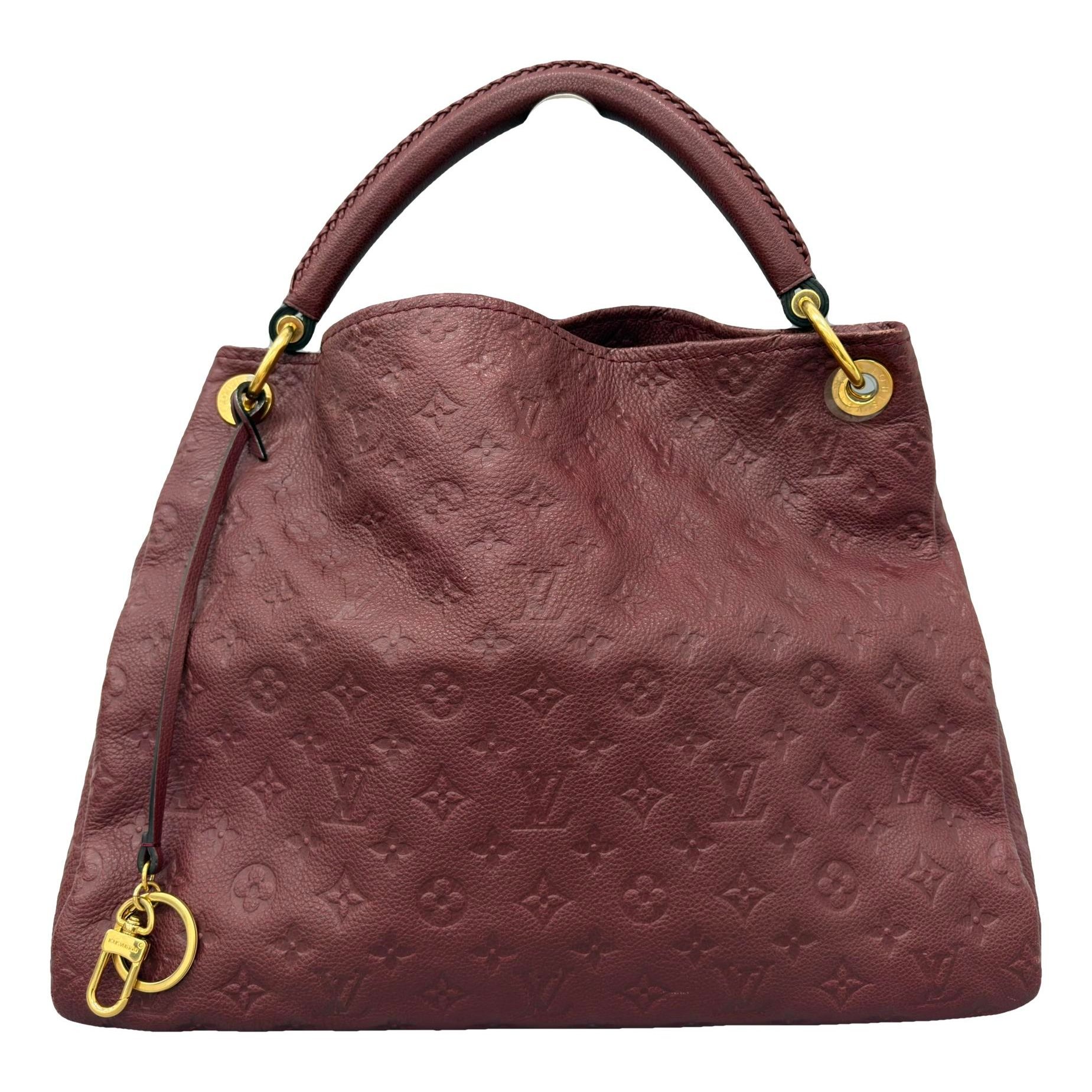 Artsy leather handbag